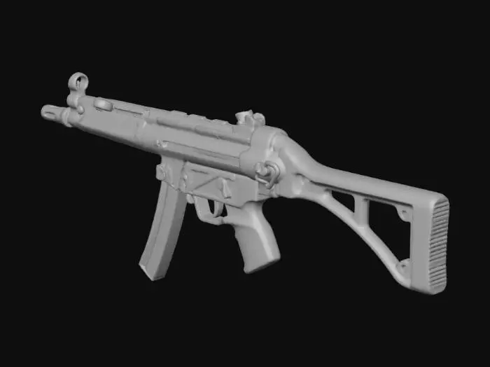 3D model for Submachine Gun Display