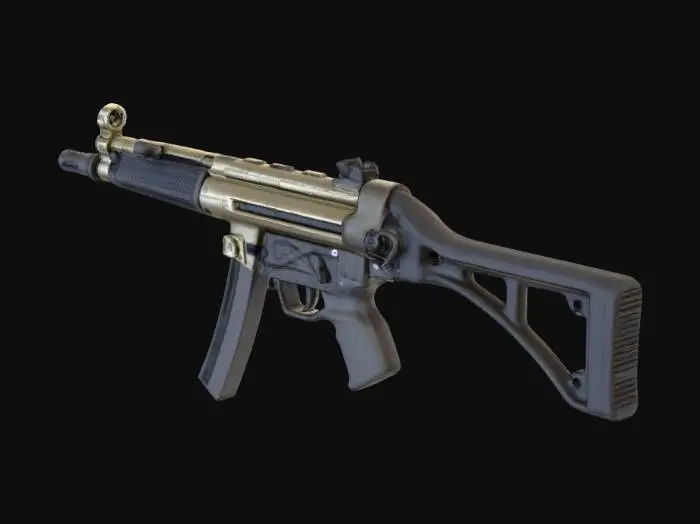 3D model for Submachine Gun Display