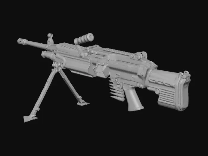 3D model for Light Machine Gun