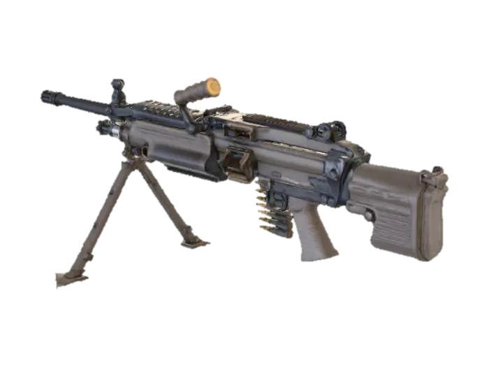 Light Machine Gun - Ranged 3D model, vytvořený pomocí AI