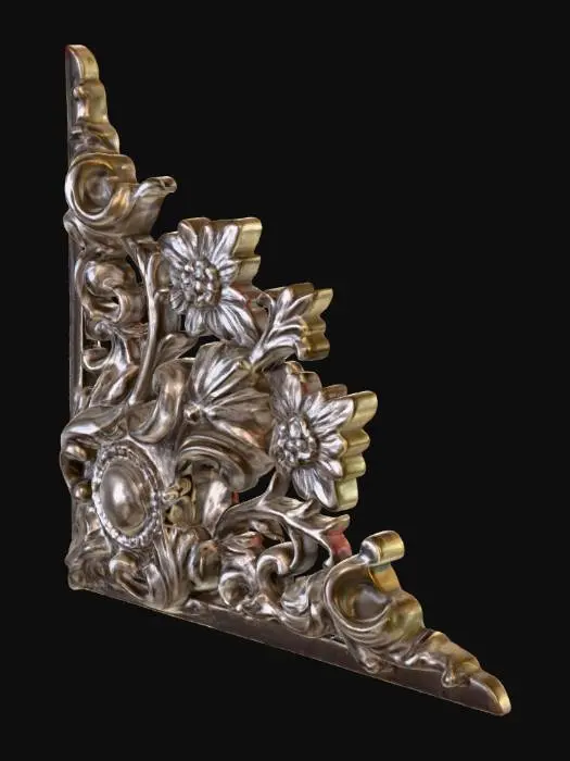 3D model for Ornate Metal Corner Bracket