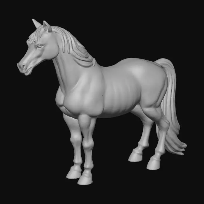 3D model for low poly horse