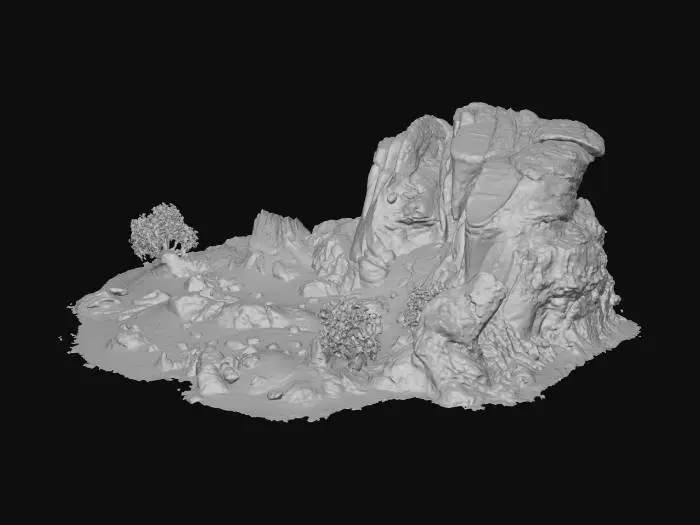 3D model for Desert Rock Formation