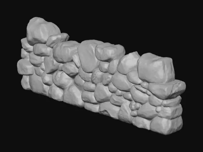 3D model for Stone Barrier
