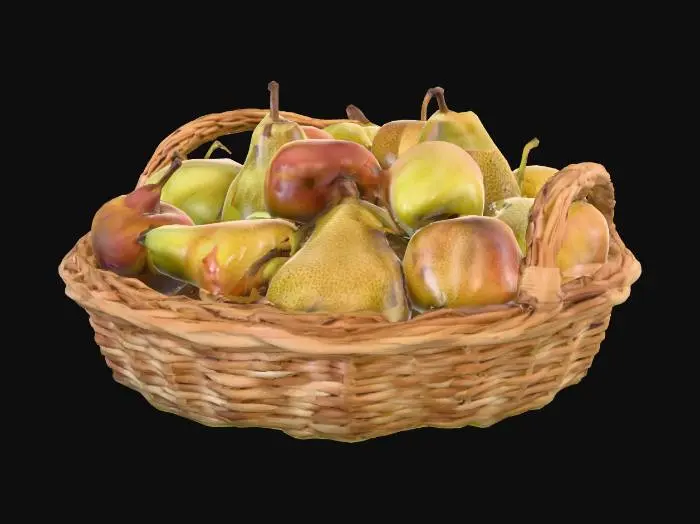 3D model for Basket of Pears