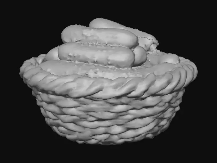 3D model for Basket of Cucumbers