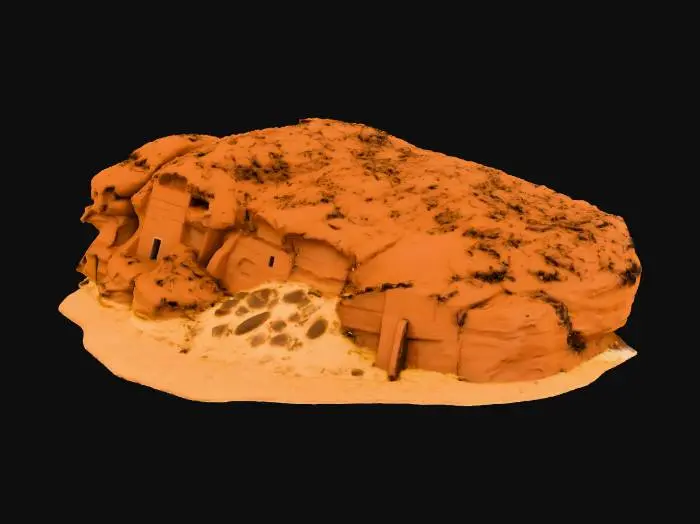 3D model for Ancient Stone Facade