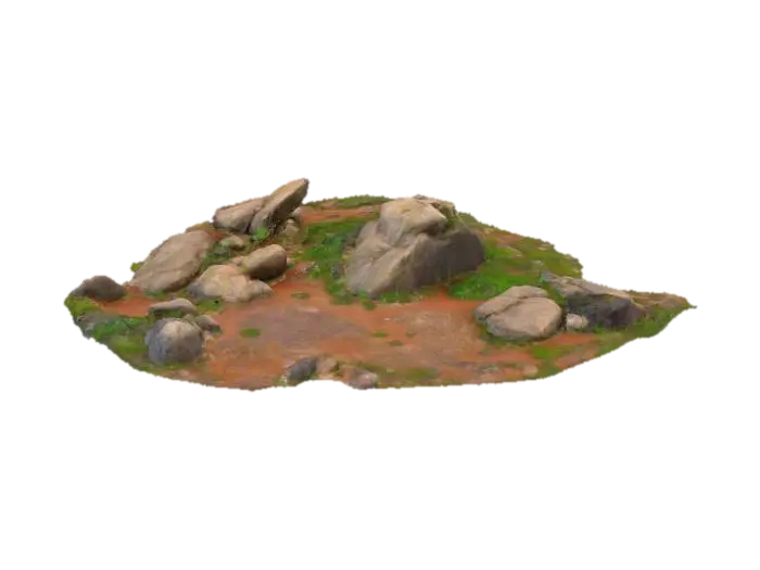 Rocky Pathway - Ground-3D-Modell, KI-generiert