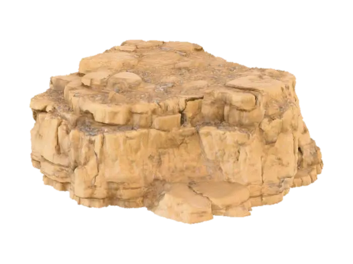 Rock Formation Model by joespadaford — made with Meshy AI 3D generator, free FBX OBJ GLB STL download
