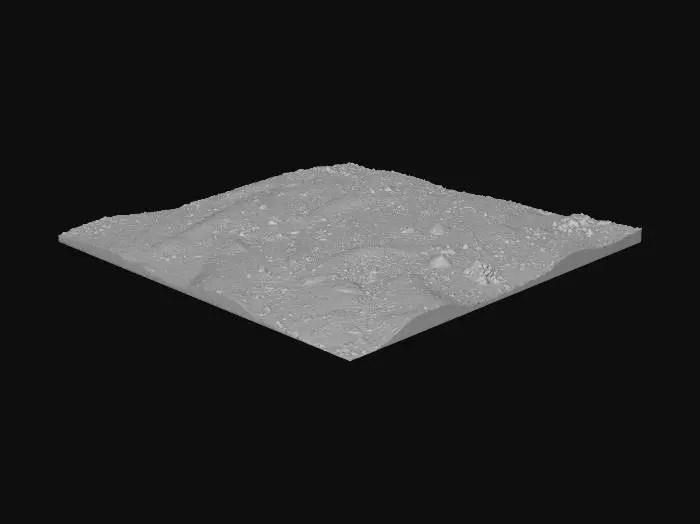 3D model for Desert Terrain Patch