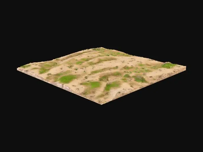3D model for Desert Terrain Patch