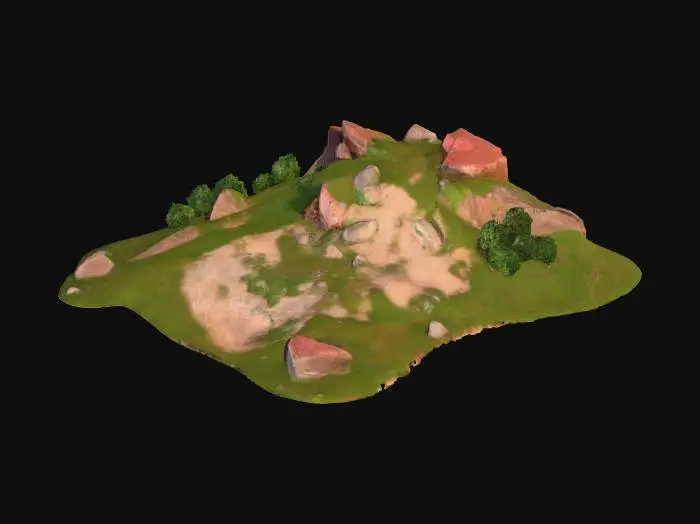 3D model for Serene Hillside