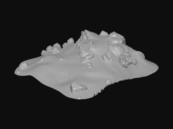 3D model for Serene Hillside
