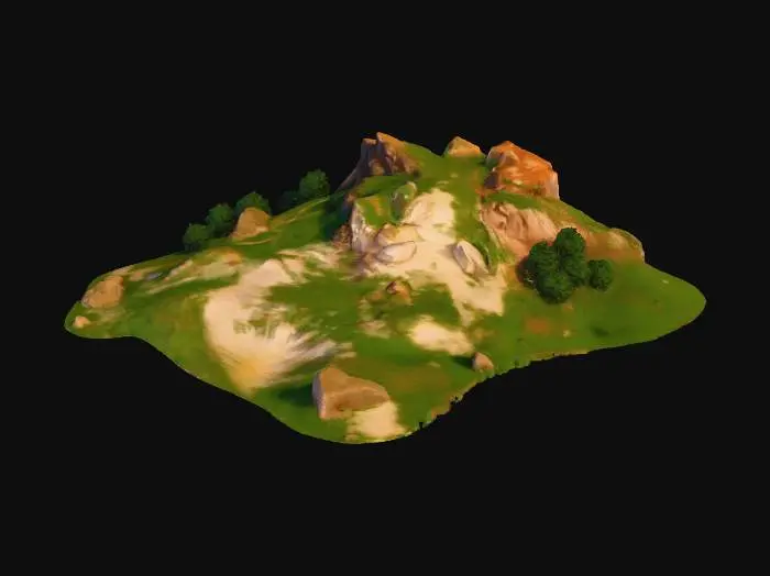 3D model for Serene Hillside