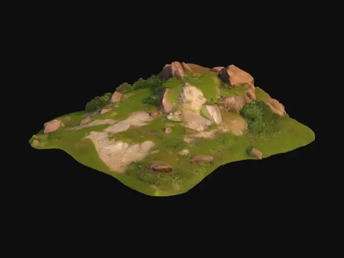 3D model for Serene Hillside