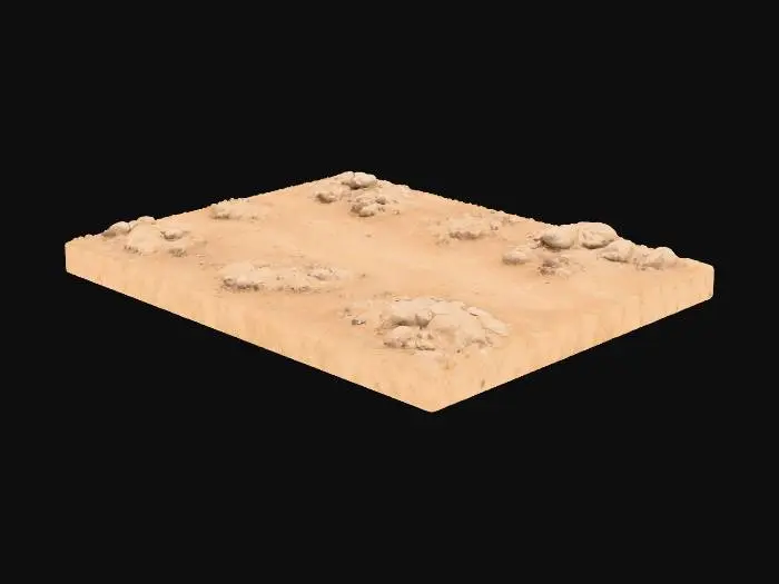 3D model for Desert Terrain Model