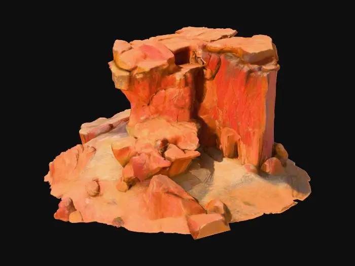 3D model for Desert Plateau