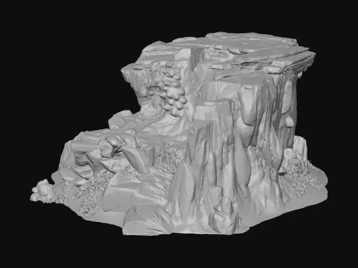 3D model for Desert Plateau