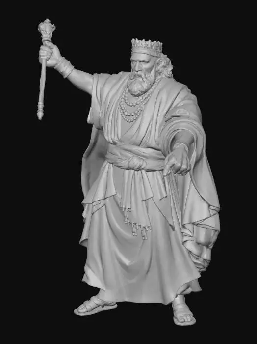 3D model for Ancient King Ruling