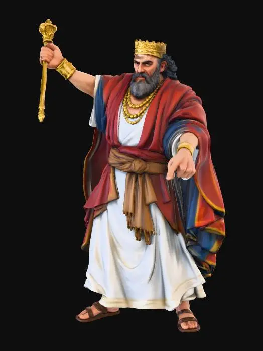 3D model for Ancient King Ruling