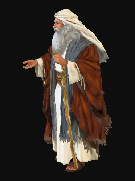 3D model for Wise Elder with Staff