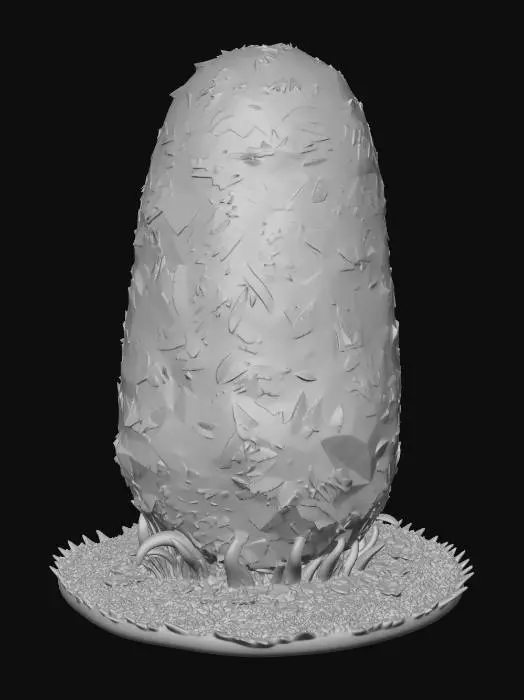 3D model for Orange teardrop topiary