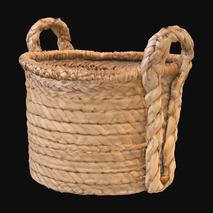 3D model for Handwoven-Water-Hyacinth-Storage-Basket-with-Braided-Handles.webp