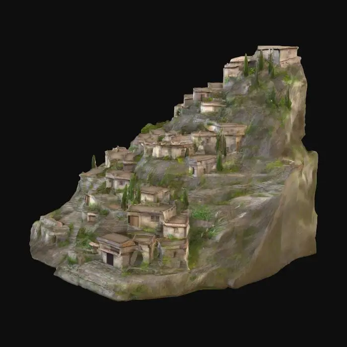 3D model for Mountain Village Retreat