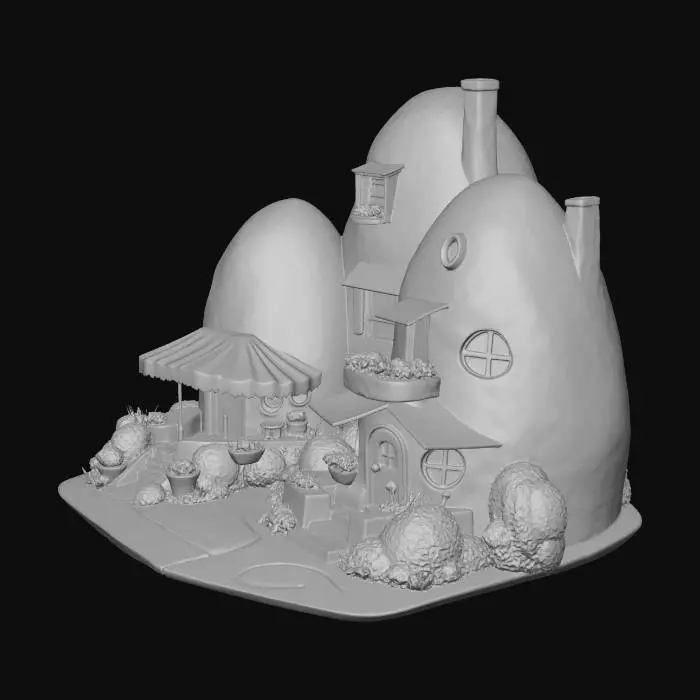 3D model for Pastel Dome Village