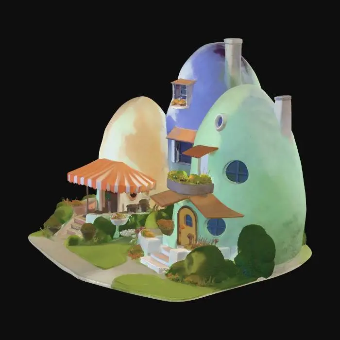 3D model for Pastel Dome Village