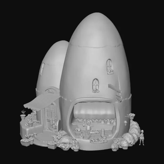 3D model for Mushroom Cafe