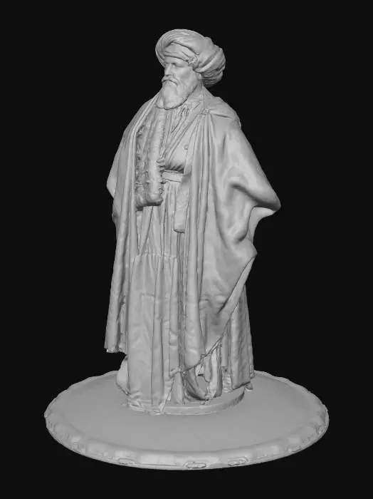 3D model for Elder in Traditional Attire