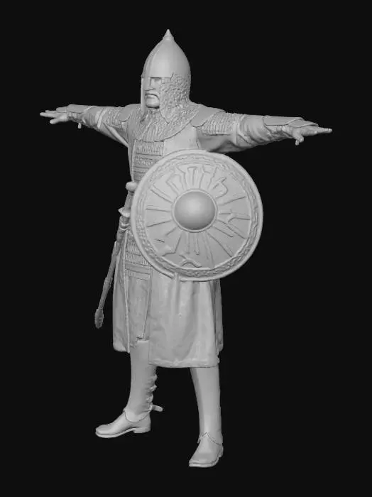 3D model for Medieval Warrior Pose