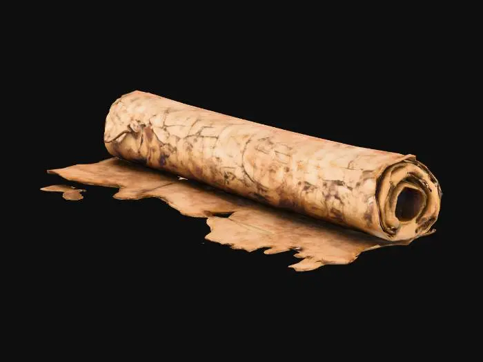 3D model for Ancient Scroll