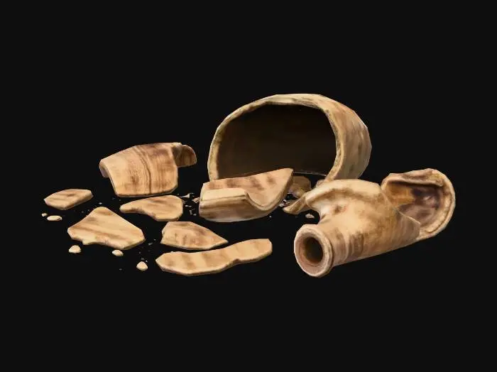 3D model for Broken Earthenware Vase