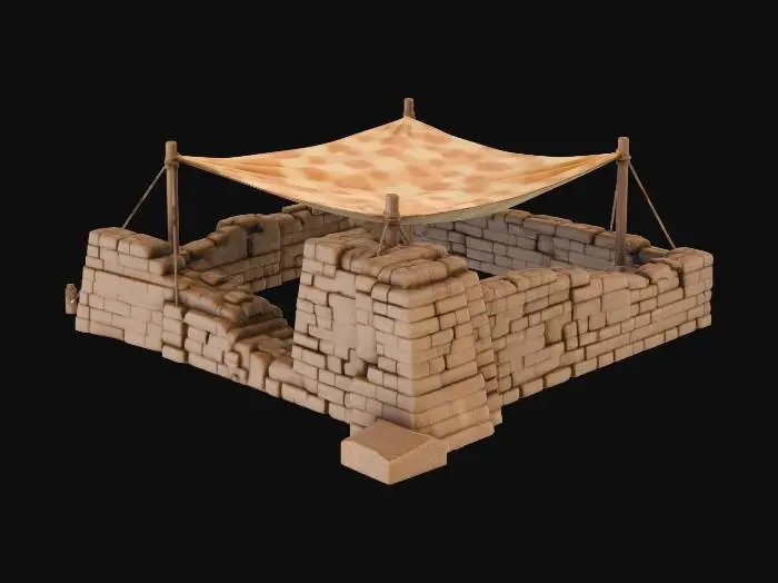 3D model for Ancient Market Shelter
