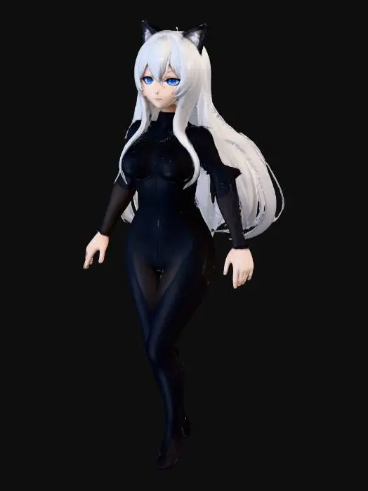 3D model for Neko Warrior