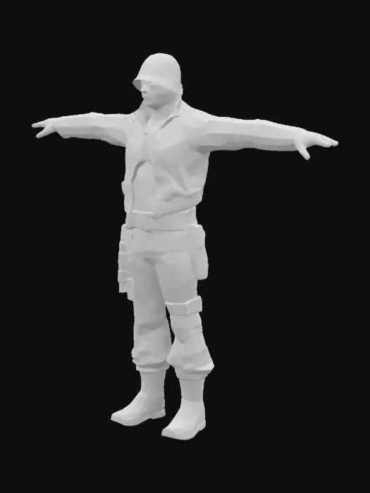 3D model for fallout 2, избранный, T pose