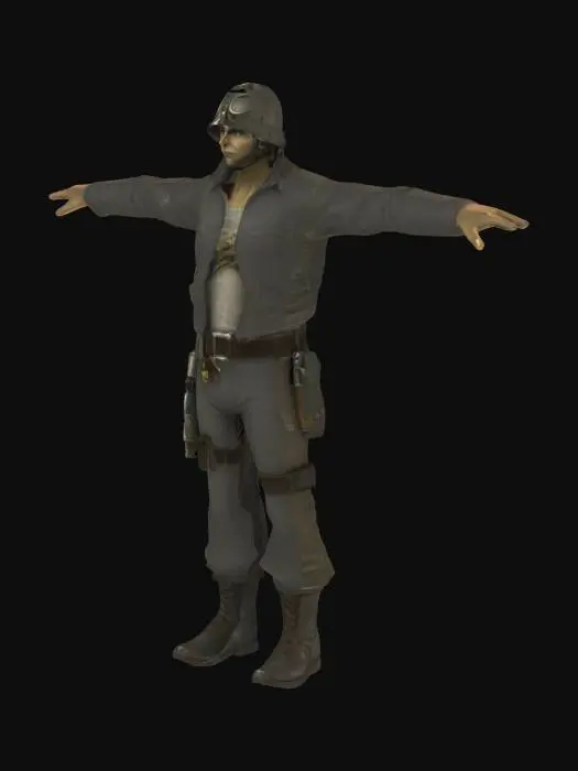 3D model for fallout 2, избранный, T pose