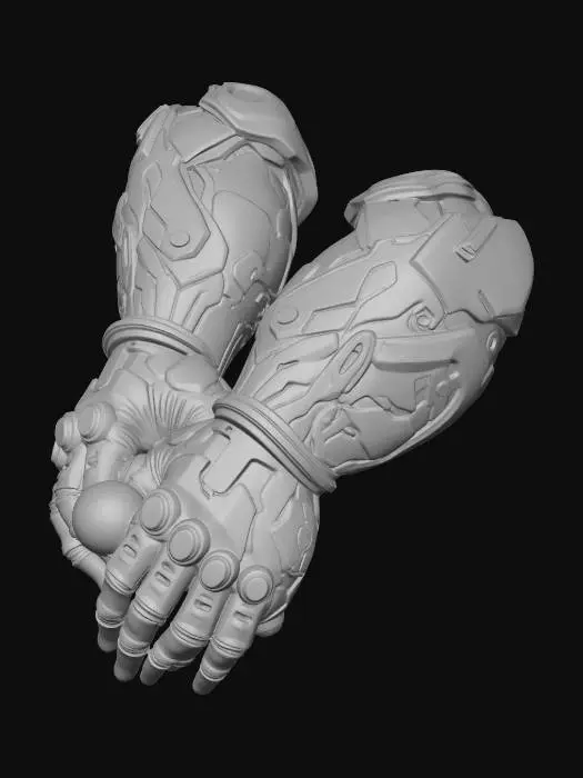 3D model for Gauntlets of the Inferno