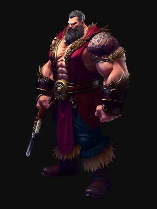 3D model for Crimson Berserker