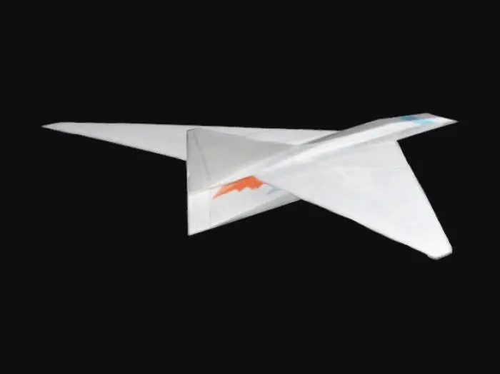 3D model for a paper plane that is used like a glider