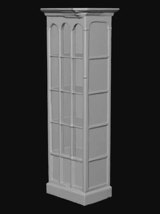 3D model for Wooden Display Cabinet