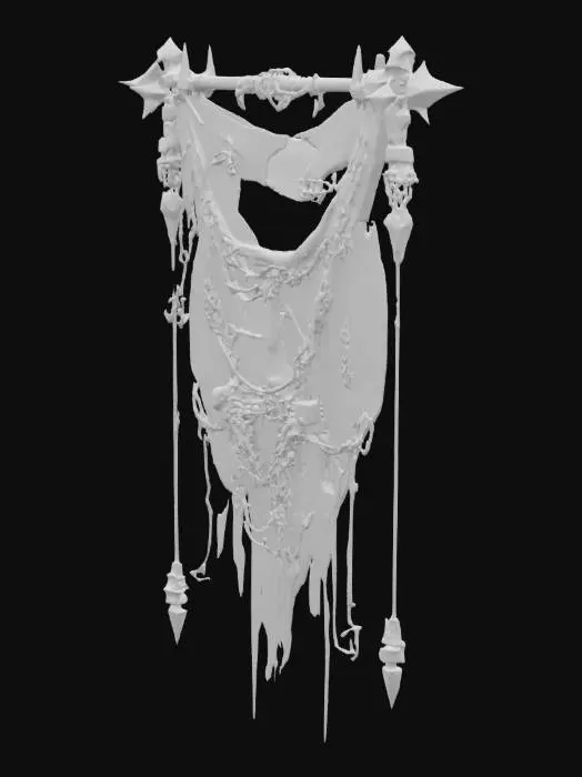 3D model for Crimson Omen Banner