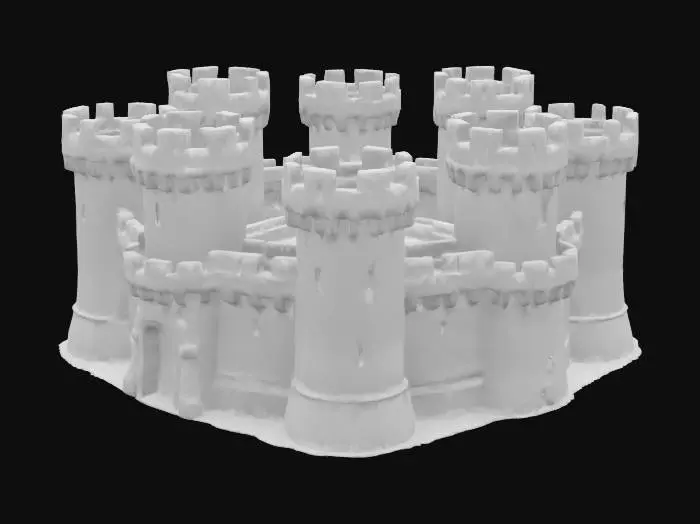 3D model for Mediveal Fortress Keep Castle