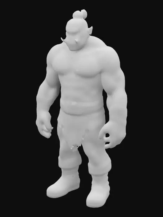 3D model for Mighty Orc Warrior wildling