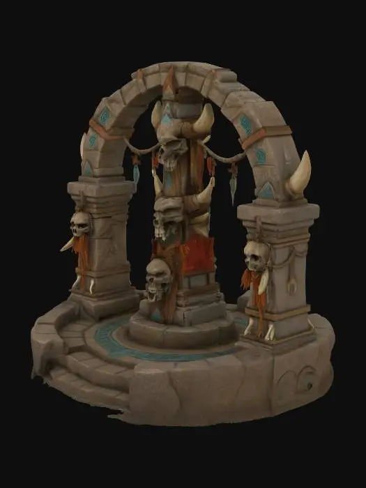 3D model for Stone Totem Shrine