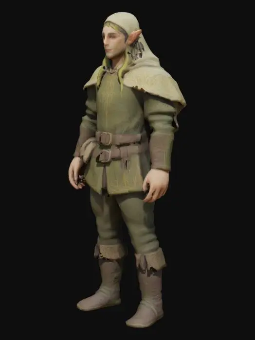 3D model for Elven Scout