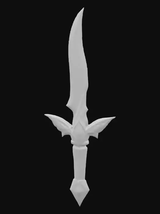 3D model for Elven Dagger