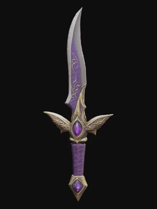 3D model for Elven Dagger